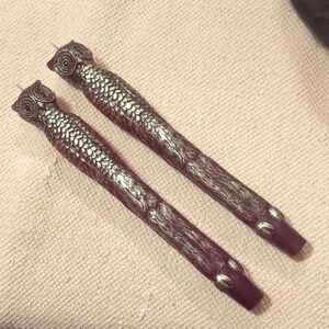 Elegant Owl Candles in Brown, Bronze and Gold